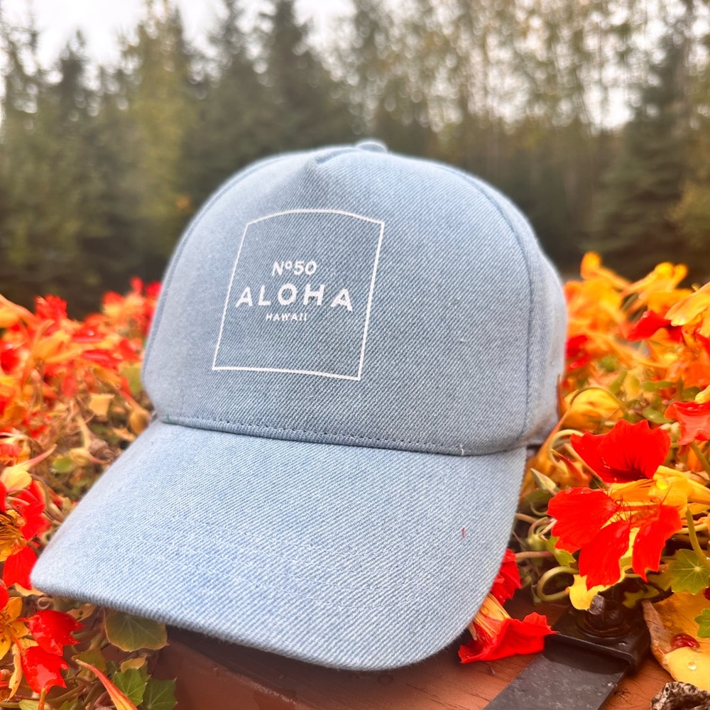 HAWAII HAT / Aloha denim cap